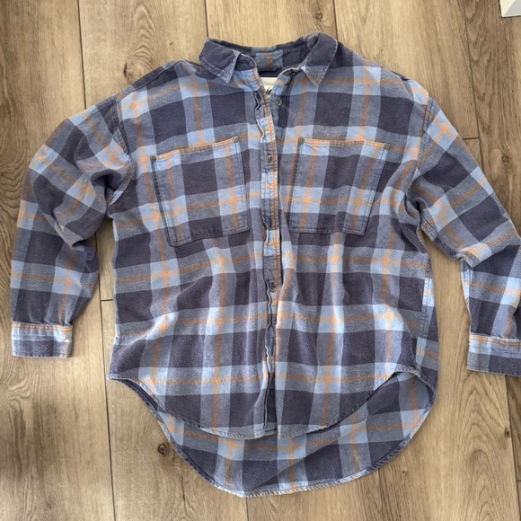 Aerie Anytime Fave Flannel Button Down - Picture 2 of 3